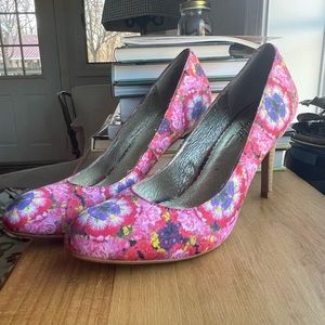 Anthropologie Miss Albright Size 9 Floral Heels